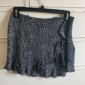 Black and White Cotton Candy LA Ruffle Skirt